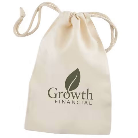 High Quality White Canvas Drawstring Dust Bag Recyclable Cotton Fabric for Earrings Jewelry Storage for Handbags