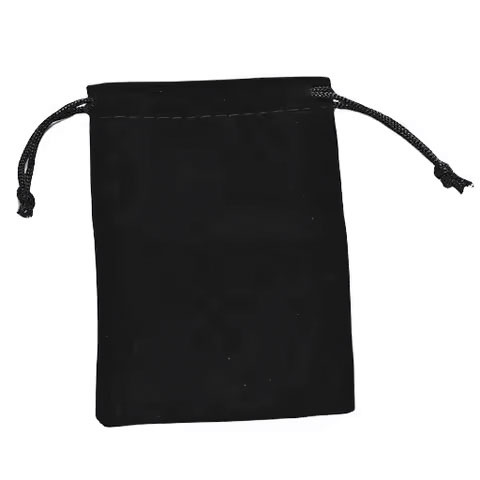 Recyclable Black Velvet Drawstring Jewelry Pouches for Organizing and Storing Your Beloved Pieces