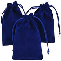 Custom Fashion Drawstring Jewelry Pouch Velvet Bag - Color: Multiple Options Available