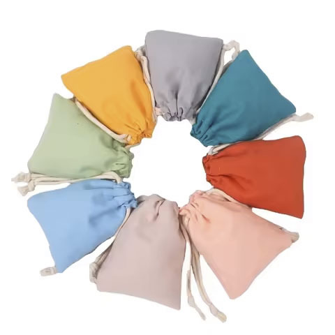 Factory's Hot-Selling Customizable Logo Drawstring Dust Bags Various Colors Sizes in Pure Cotton Polyester-Cotton You Can