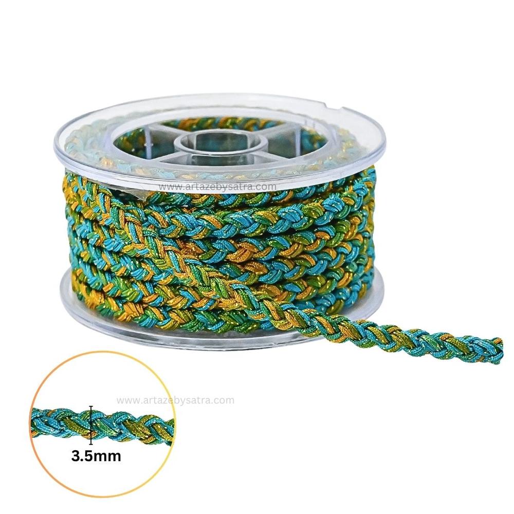 Gliter Decorative Thread | Size : 0.25mm | Qty : Approx 4mtr per roll