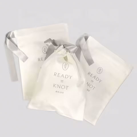 Custom Logo Beige Medium Cotton Canvas Drawstring Pouch Gift Round Jewelry Drawstring Cotton Shopping Bag