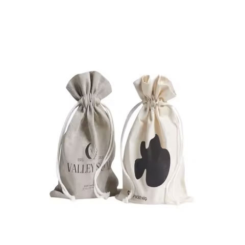Wholesale Custom Printed Muslin Canvas Cotton Drawstring Bag Multipurpose Comfortable Washable For Food Product Packaging - Size: Mini(<20Cm)