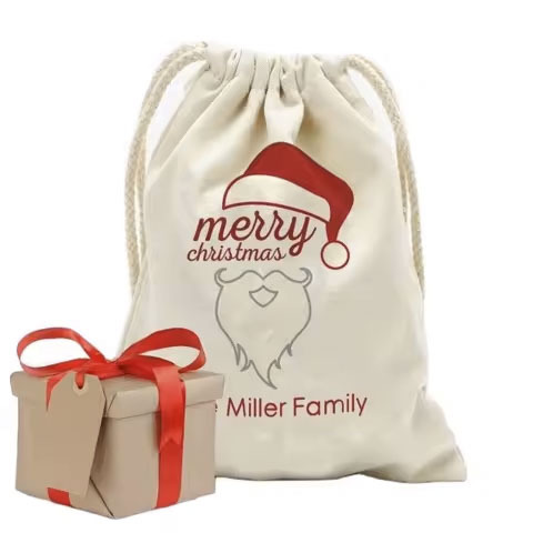 Handmade Printed Muslin Canvas Cotton Drawstring Bag Food Product Packaging String Closure Paneer Sprouts Straining Soups