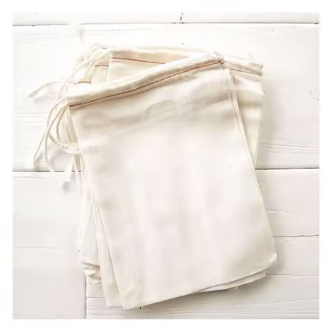12 Pcs Custom Printed Muslin Cotton Drawstring Bag Wholesale Potli Cloth for Food Product Packaging and Gift Use Dust Bag