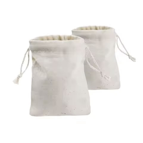 Natural Cotton Drawstring Dust Bag For Waterproof Swimsuit Underwear & Clothing Shoe Packaging Dust Pouch Made Of Cotton - Color: Multiple Options Available