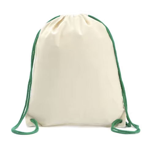 Premium Cotton Drawstring Bag With Printed Design Double Shoulder Straps Washable Beach Storage Gift Bag Promotional Produ - Color: Multiple Options Available