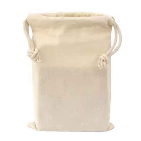 Cotton Drawstring Unbleached Reusable Kitchen Grocery Bags Non-Plastic Masala Potli Pack Eco-Friendly Gift Packaging Print