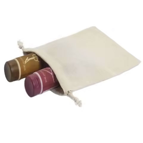 Customized Double String Canvas Cotton Drawstring Bag Personalized Packing with Customized Size and Color