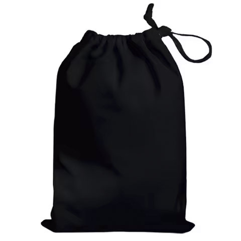 Wholesale Black Muslin Cotton Drawstring Bag Custom Printed for Food Product Packaging or Shoe Shopping Washable Canvas