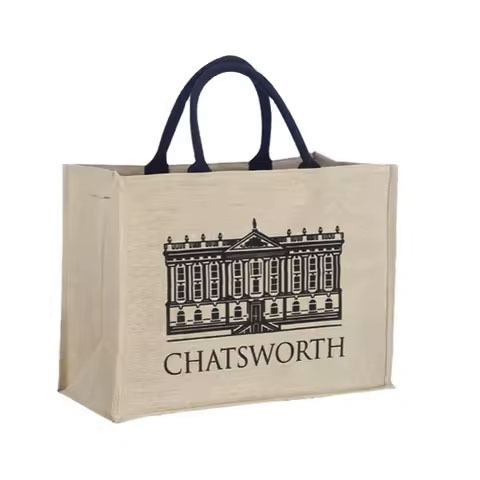 Custom Manufacturers Natural Grocery Shopping Hessian Bags Beach Handbags Jute Gunny Tote Bag Blank Burlap Tote Promotions