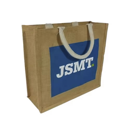 Popular Eco-Friendly Jute Shopping Bag Custom Logo Big Capacity Beach Handbag For Women Classic Design Reusable Top - Color: Multiple Options Available