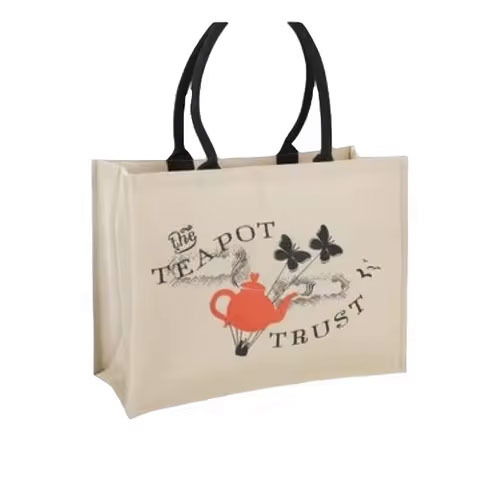 Hot Selling Eco-Friendly Canvas Tote Shopping Bags Custom Logo Luxury New Design Jute Grocery Reusable Handbags Cotton Gift Bag - Color: Multiple Options Available