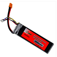 4500mah Lipo Battery 14.8v 4500mah 4s 30c Lithium Polymer Battery - Color: Red