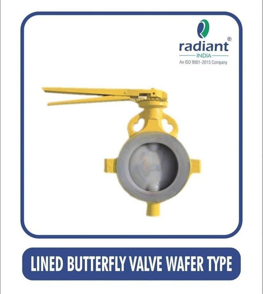 FEP Lined Wafer Type Butterfly Valve