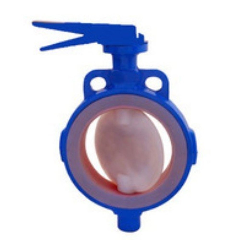 FEP Lined Wafer Type Butterfly Valve