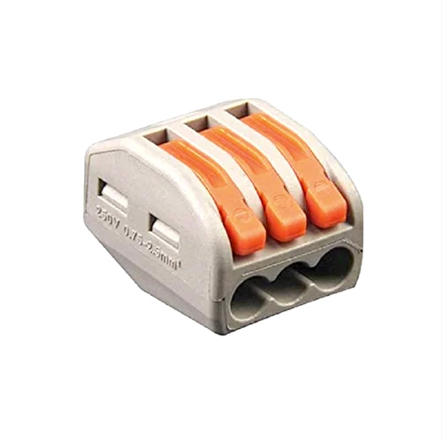 PCT Connector 3 Pole Wire Connector Spring Lock Lever