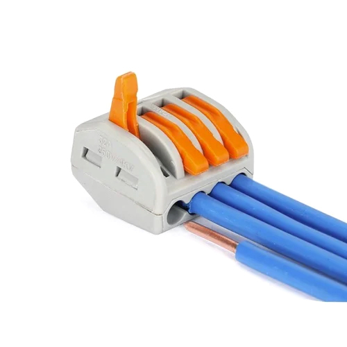 PCT Connector  4 Pole Wire Connector Spring Lock Lever