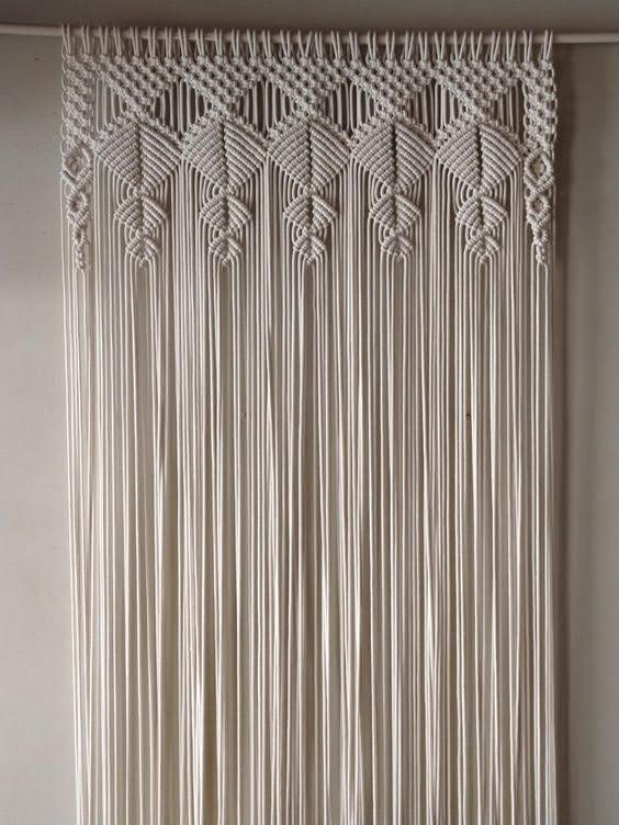 Mj01 Macrame Jar Pattern - Color: White