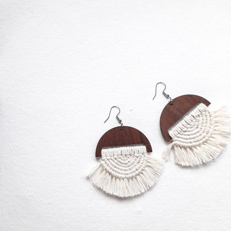 Mj01 Macrame Jar Pattern - Color: White