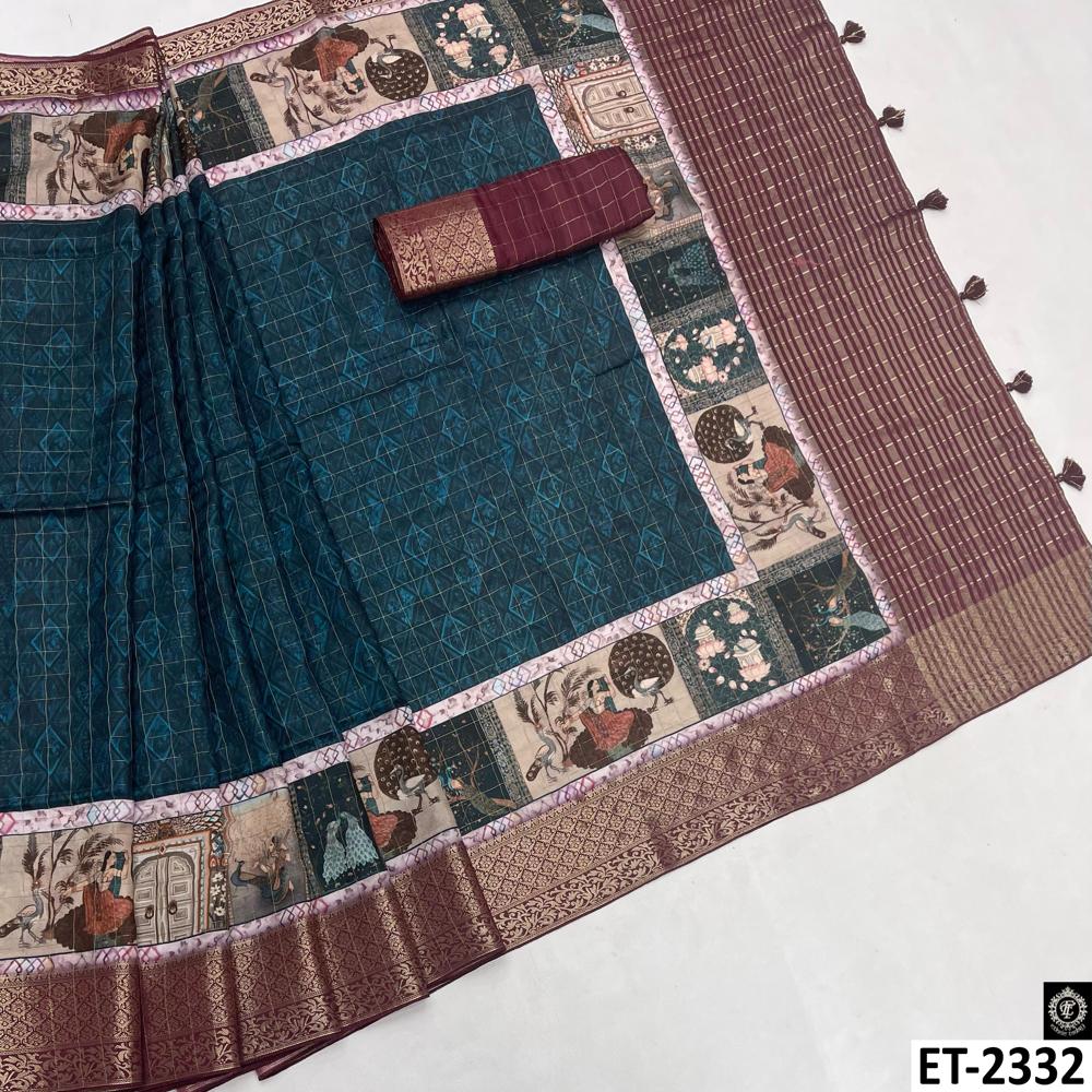Designer soft silk saree