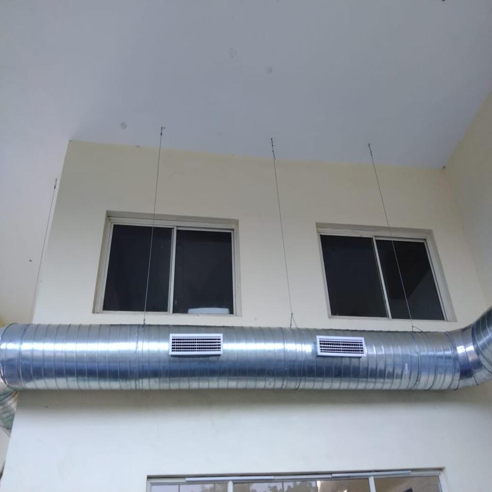 Gi Prefabricated Duct - Color: Silver