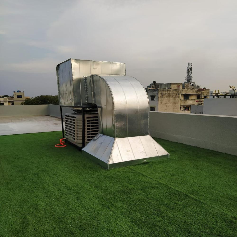 Gi Prefabricated Duct - Color: Silver