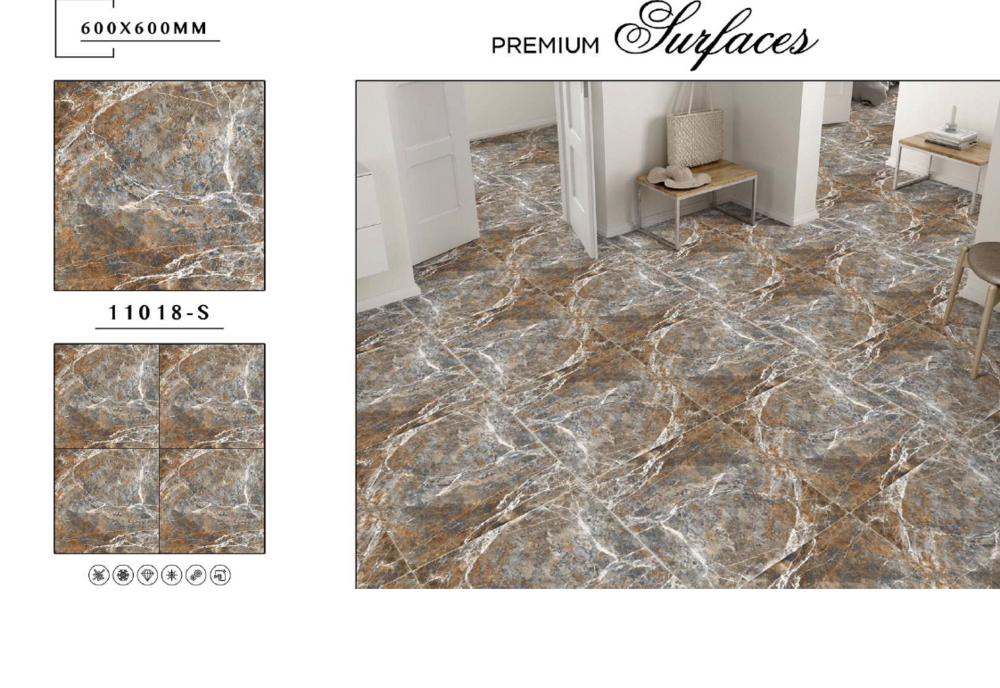 Durable tile flooring