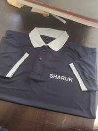 200 GSM Blue Cotton Men T Shirt