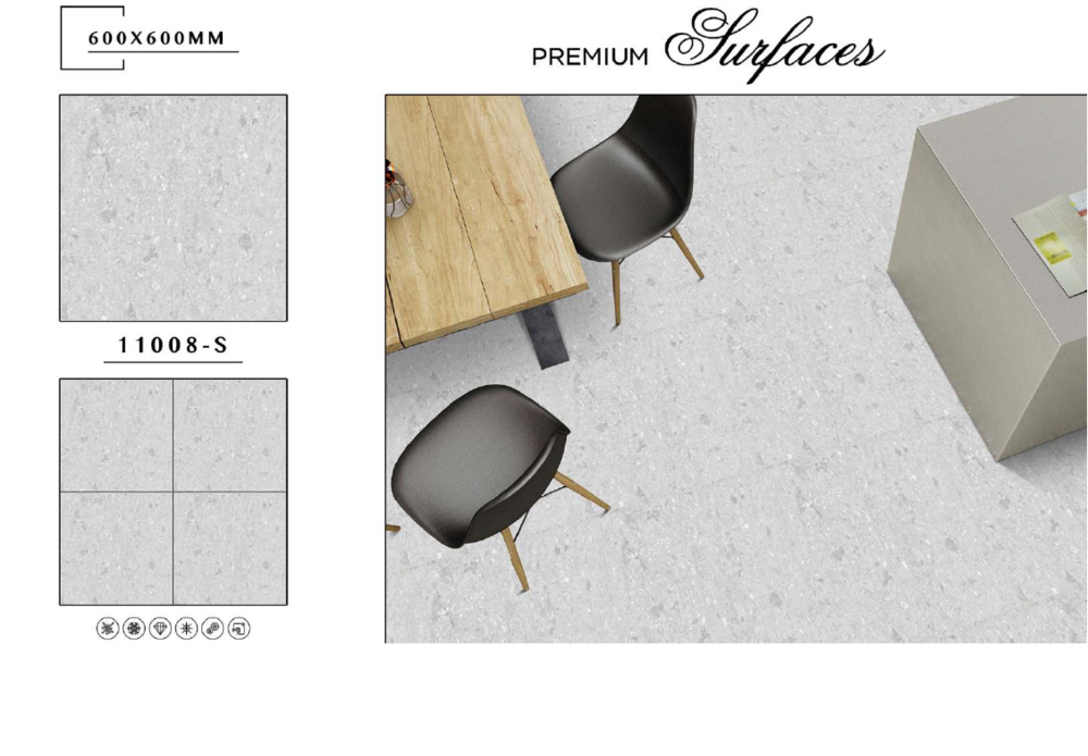 Durable tile flooring