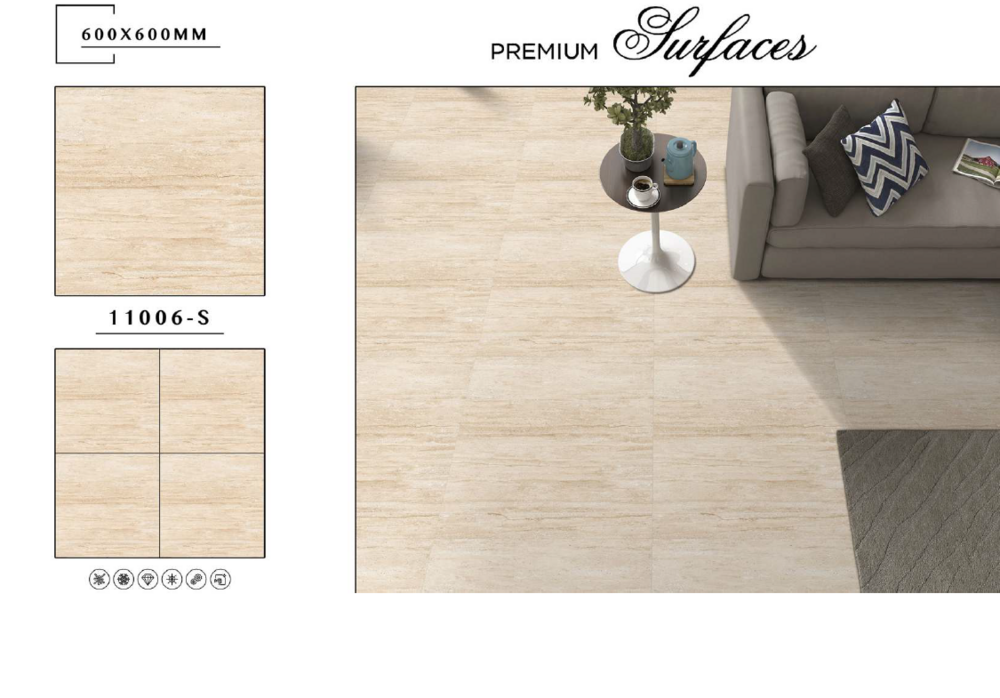 Durable tile flooring