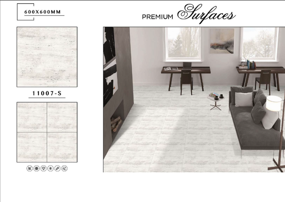 Durable tile flooring
