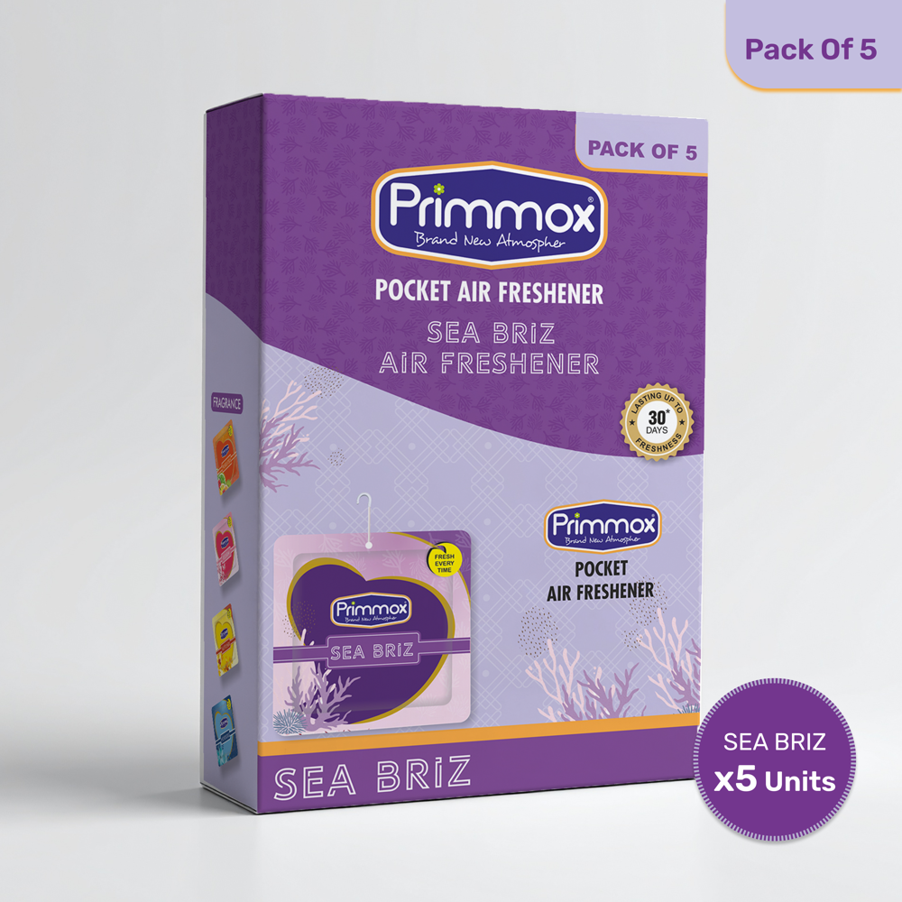 Pocket Gel Air Freshener - Sea Briz - Pack of 5