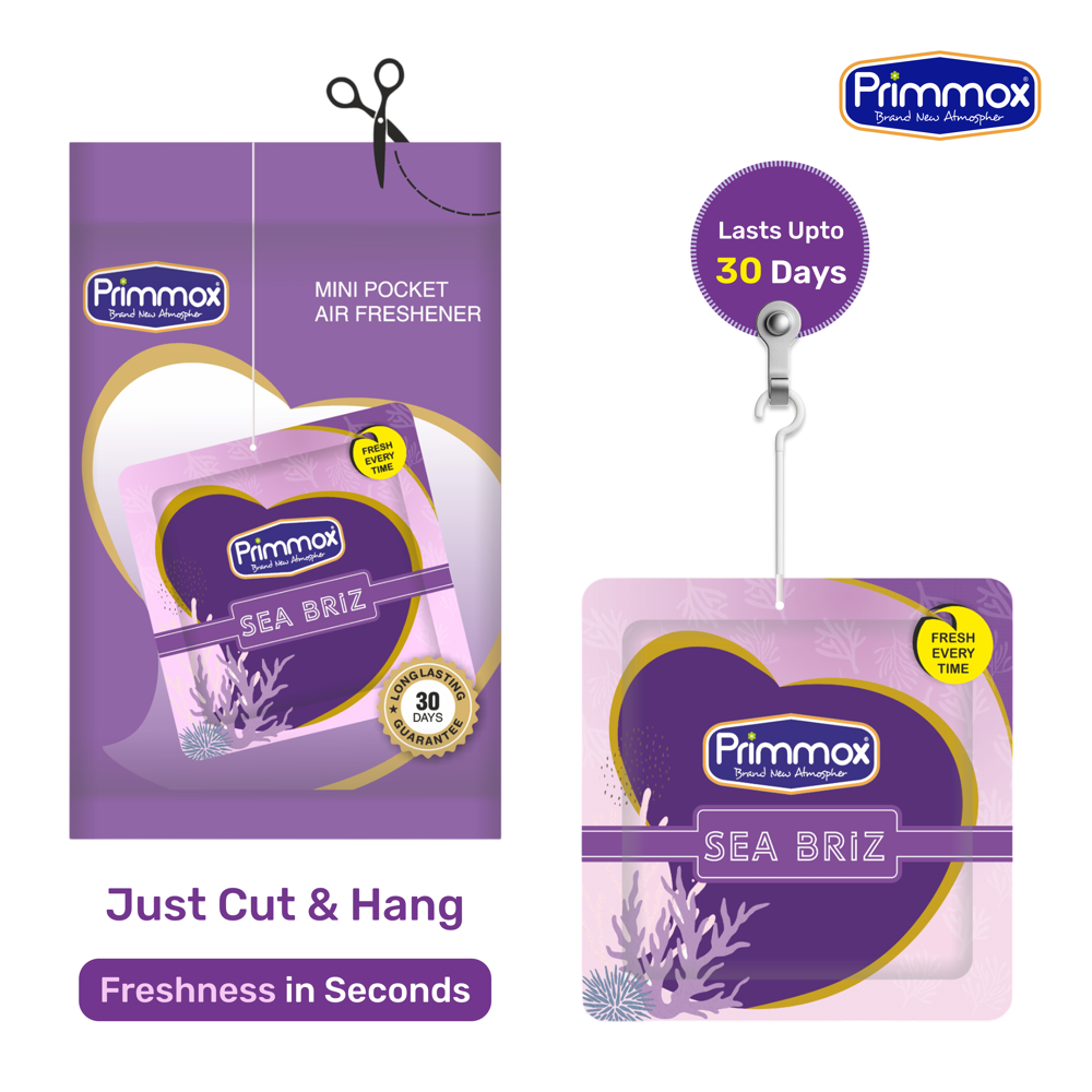 Pocket Gel Air Freshener - Sea Briz - Pack of 5
