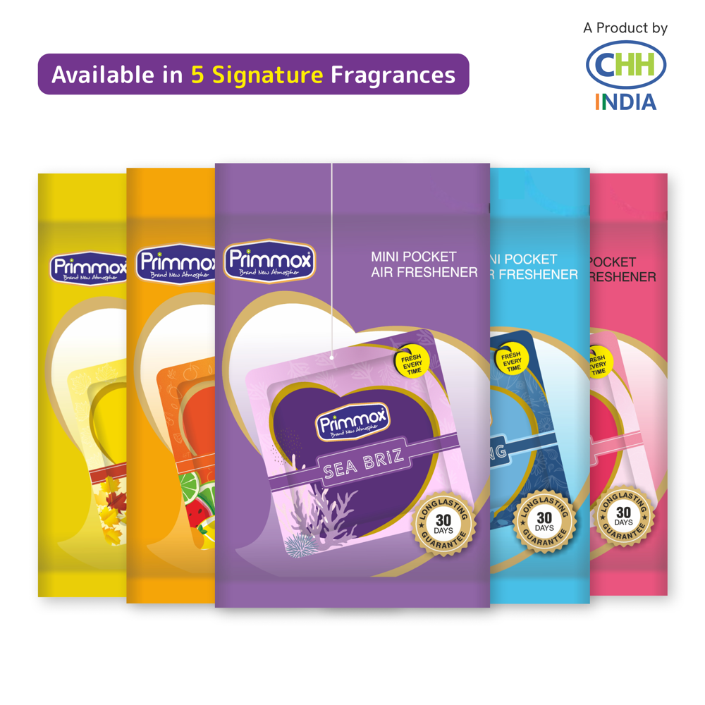 Pocket Gel Air Freshener - Sea Briz - Pack of 5