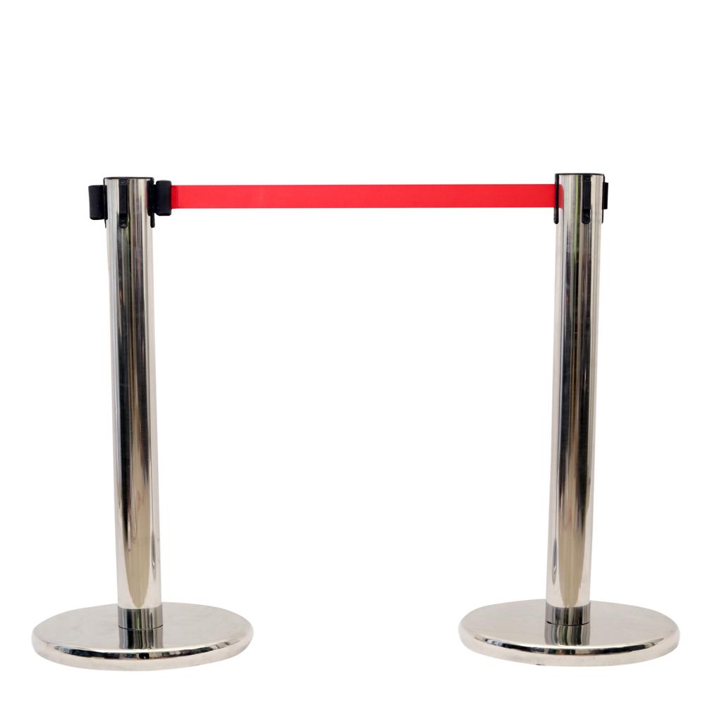 Crowd Control Manager Heavy Duty Pure Stainless Steel (set Of 2 Piece) - Color: Silver