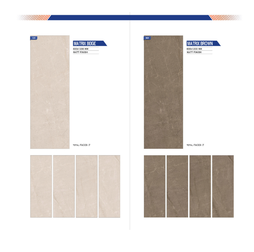Polished floor tiles