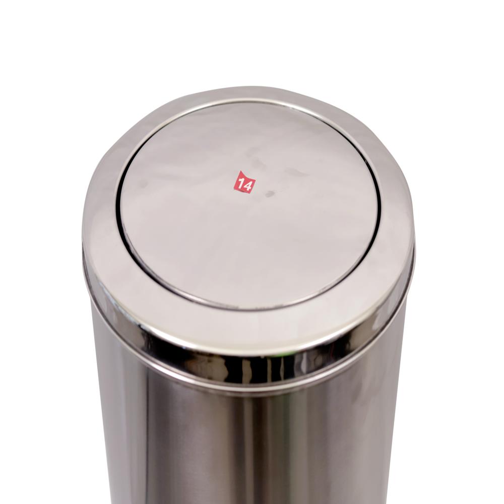 Stainless Steel Swing Open Top Dust Bin for Home Kitchen and Offices