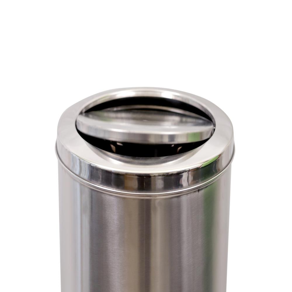 Stainless Steel Swing Open Top Dust Bin for Home Kitchen and Offices