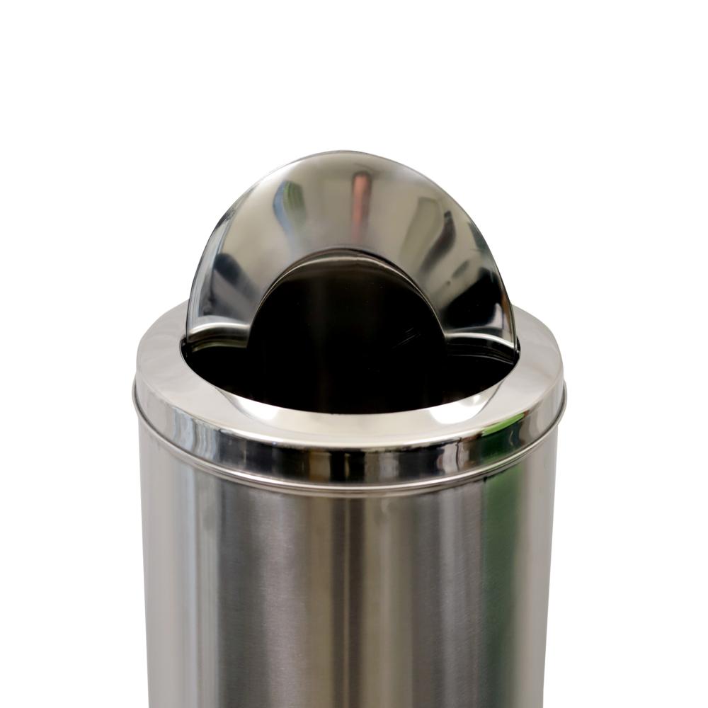 Stainless Steel Swing Open Top Dust Bin for Home Kitchen and Offices