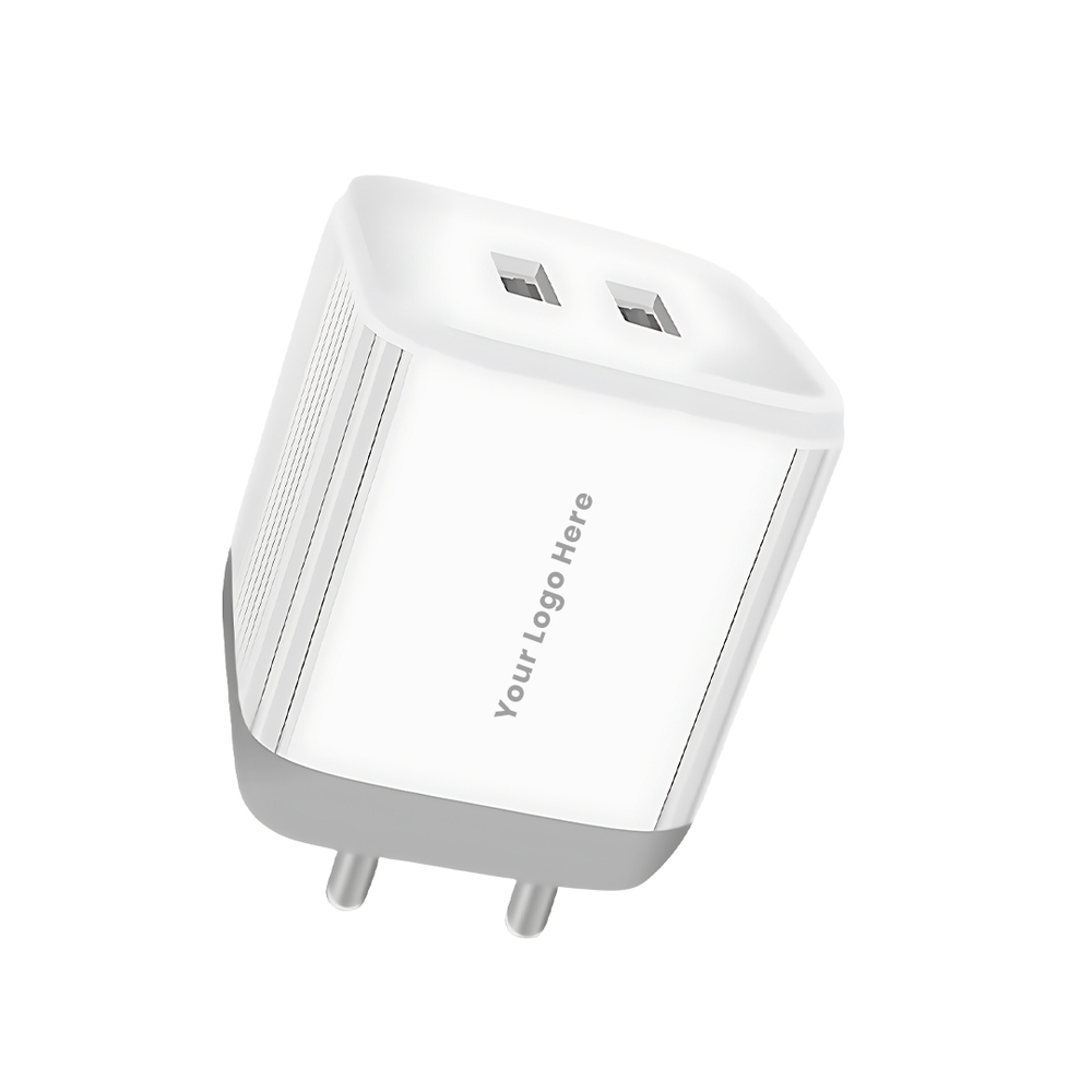 3.4A Dual USB Port Fast Charger Smart Adapter for Smartphones, Tablets & More White(C 117)