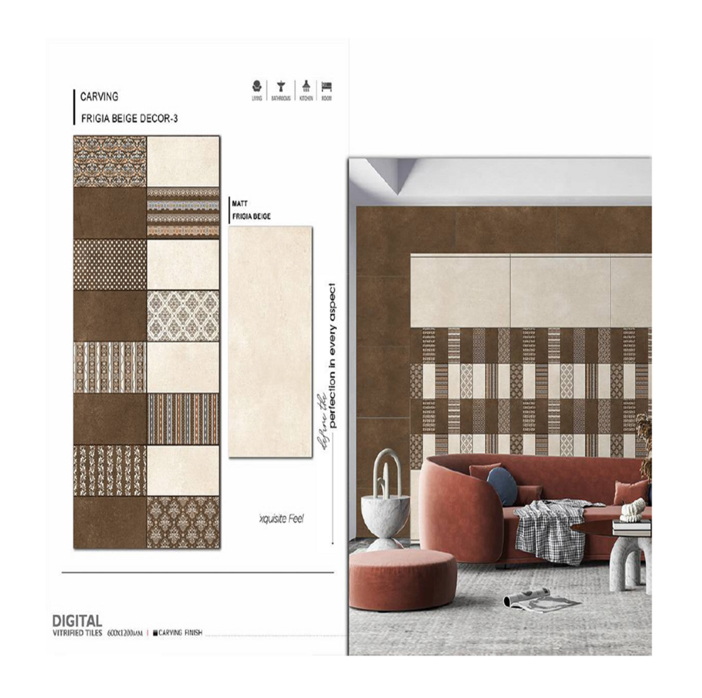 Large format floor tiles