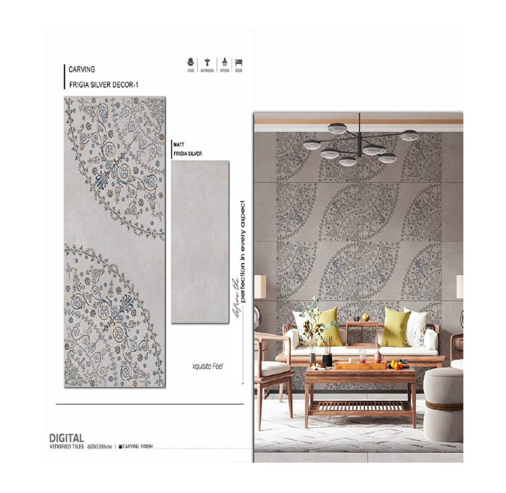 Large format floor tiles