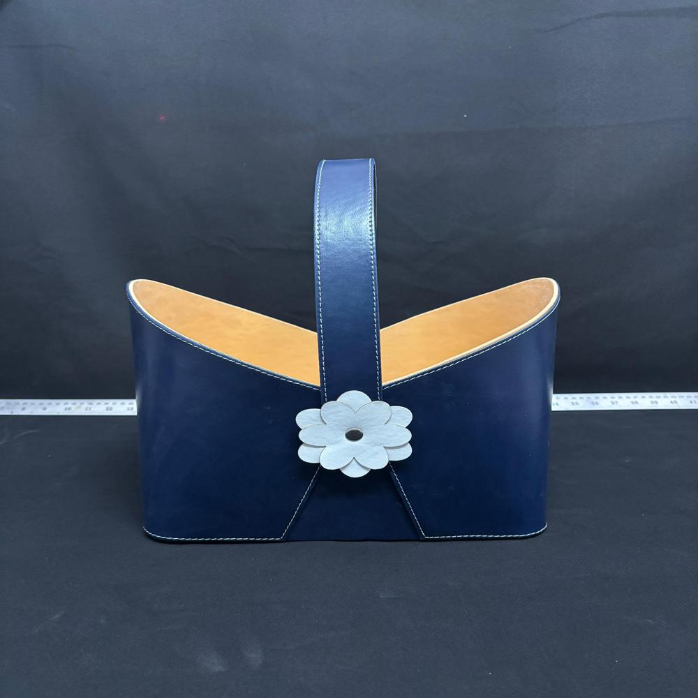 Leather Basket - Color: Multiple