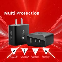 65W GaN Trio Charger Adapter 3-Port Fast Charger for CMF, Nothing, Samsung & More Devices ( C 170)