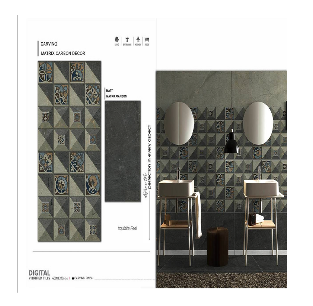 Granite floor tiles