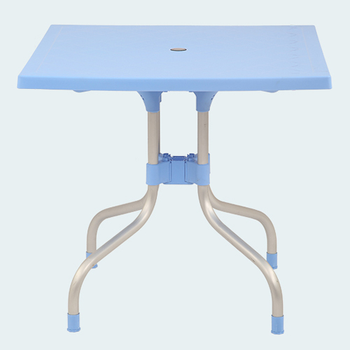 Olive Plastic Folding Table - Color: Sky Blue