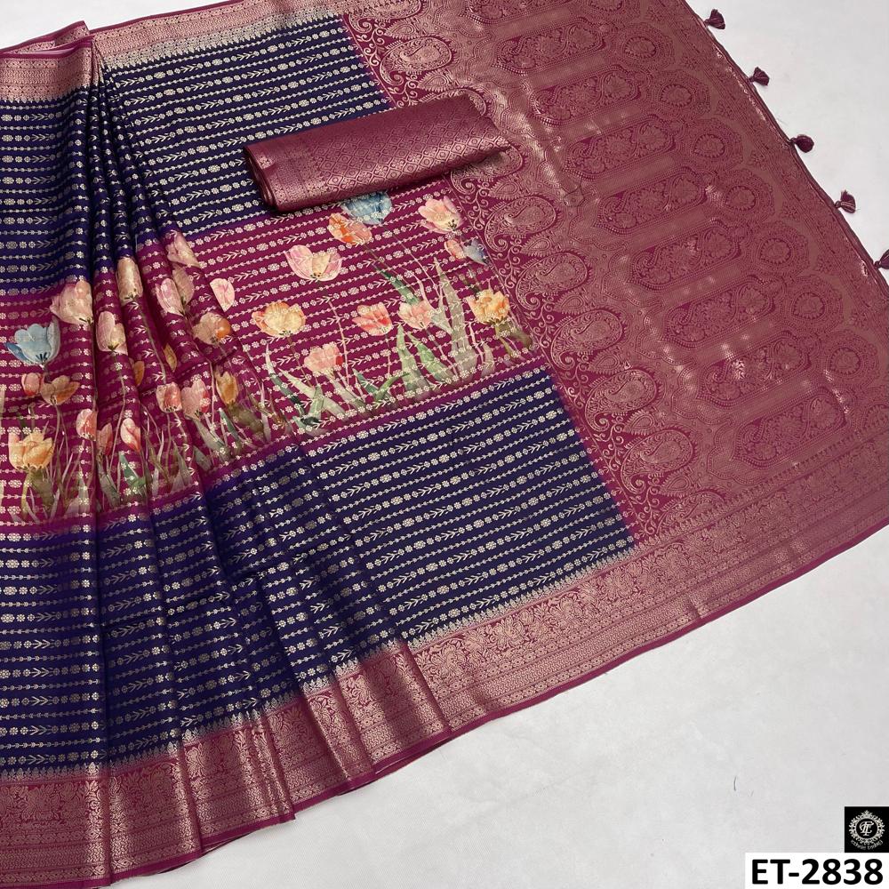 Tulip Floral Print Saree