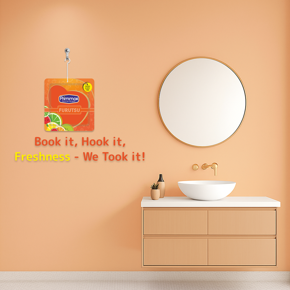 Pocket Gel Air Freshener - Furutsu - Pack Of 5 - Suitable For: Personal Care