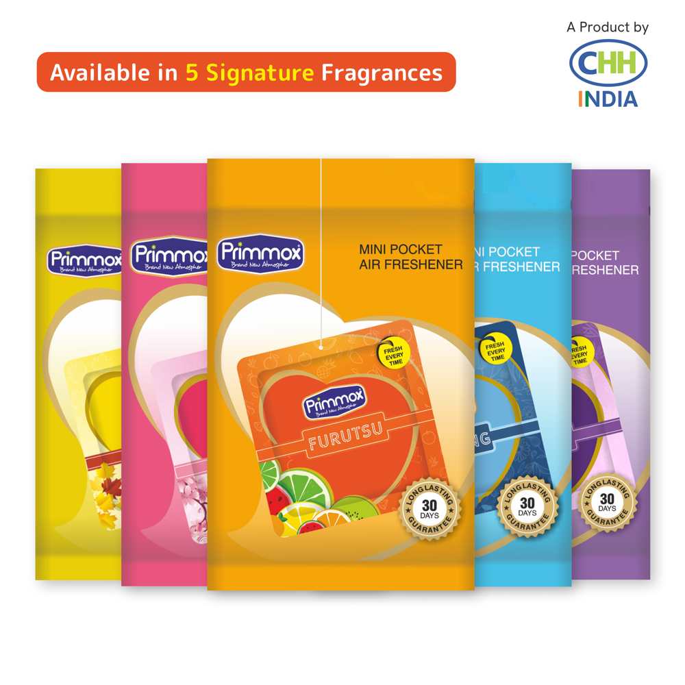 Pocket Gel Air Freshener - Furutsu - Pack of 5